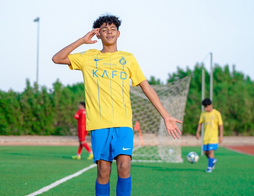 عکس‌| خوشحالی جالب پسر رونالدو پس از گلزنی در عربستان