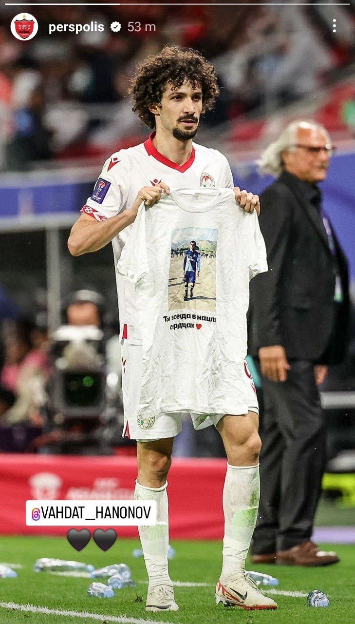 عکس| استوری باشگاه پرسپولیس برای وحدت هنانوف عکس| استوری باشگاه پرسپولیس برای وحدت هنانوف
