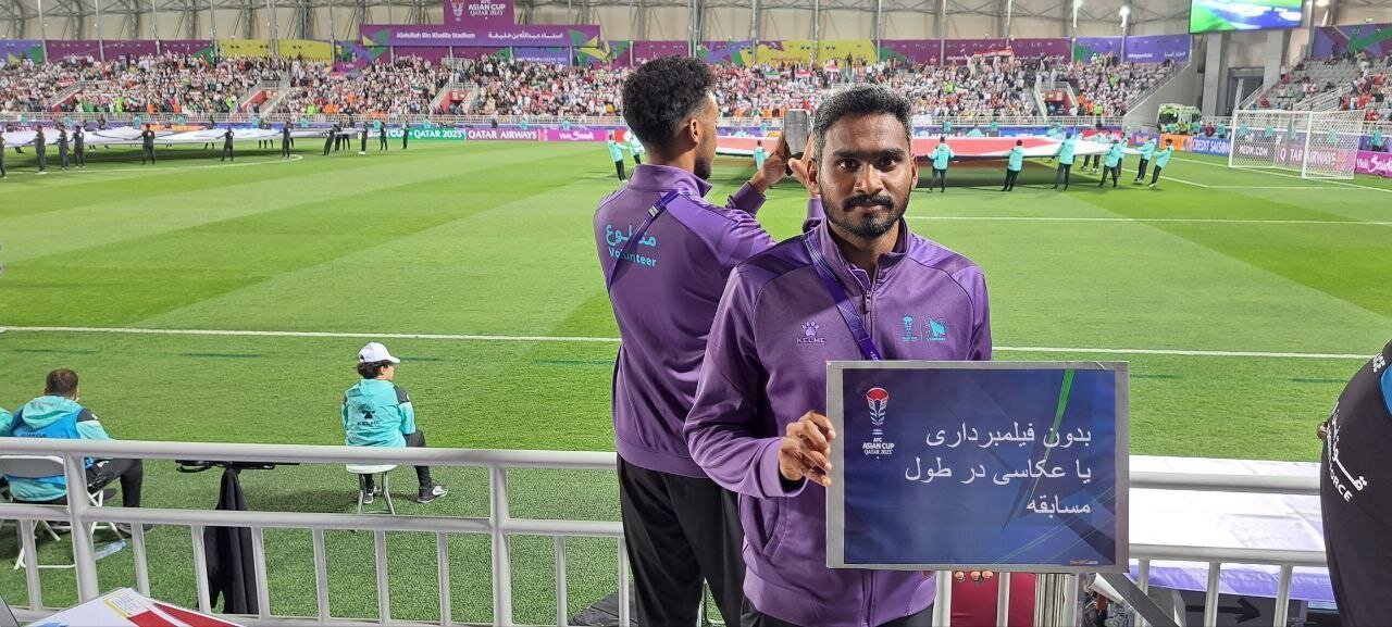 عکس| پیام جالب ای‌اف‌سی برای خبرنگاران ایرانی در تقابل ایران و سوریه