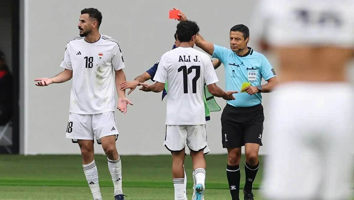 AFC تصمیم فغانی را تایید کرد؛ اخطار دوم به گلزن عراق صحیح بود