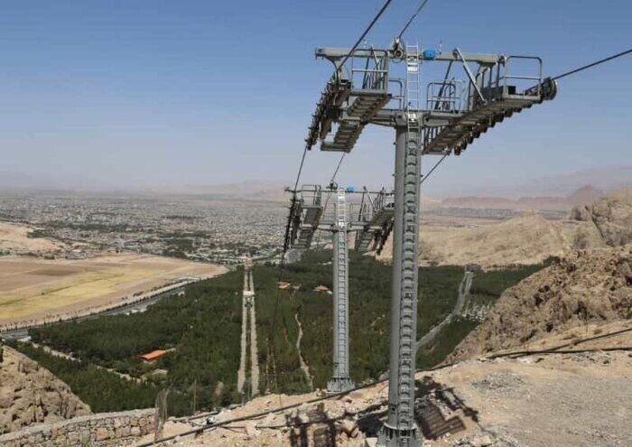 تله‌کابین شهر کرمان افتتاح شد + عکس