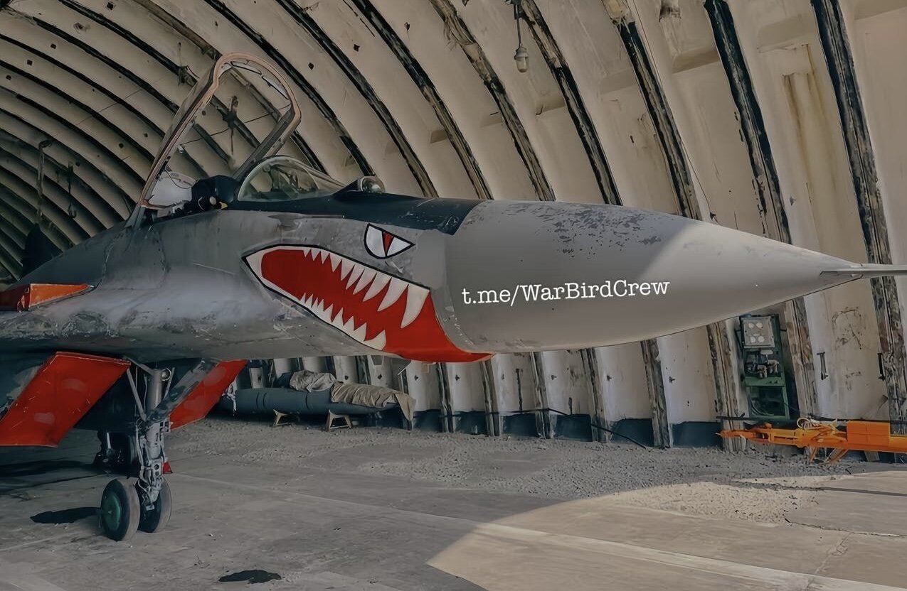 عکس| جنگنده میگ-۲۹ با طراحی کوسه!