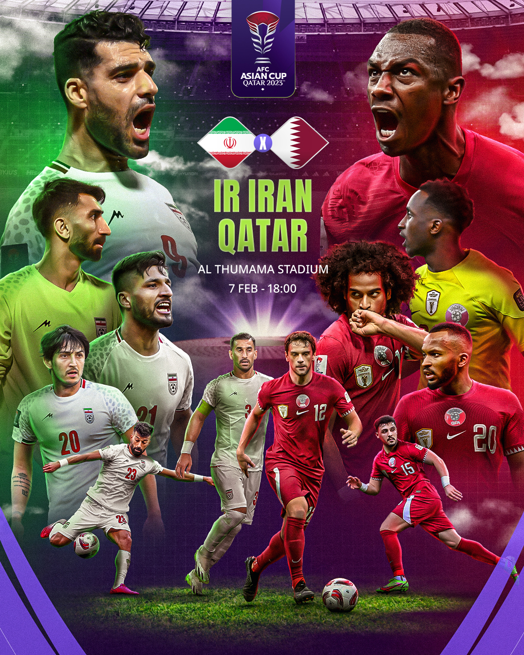 عکس| واکنش AFC به تقابل ایران و قطر عکس| واکنش AFC به تقابل ایران و قطر