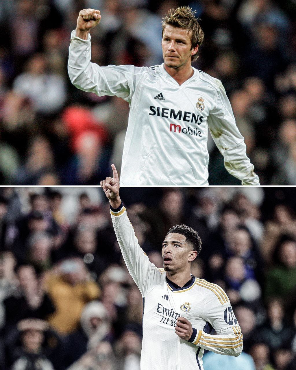 عکس| بلینگهام به دیوید بکام رسید