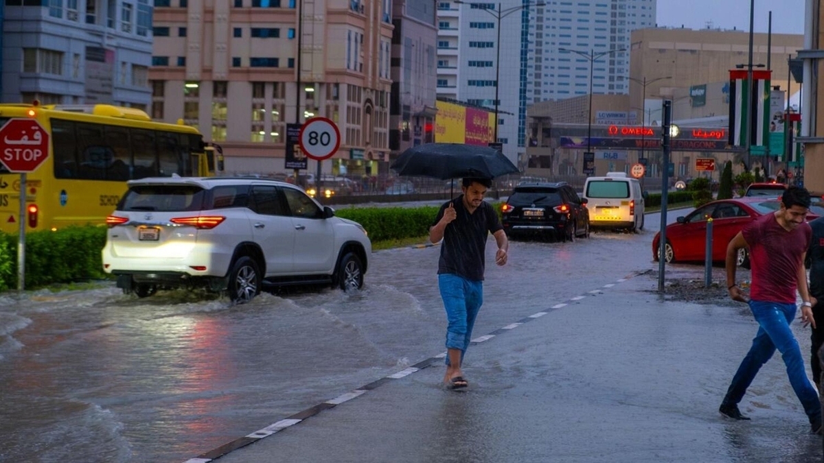 فیلم| وضعیت شهر العین امارات پس از بارندگی شدید