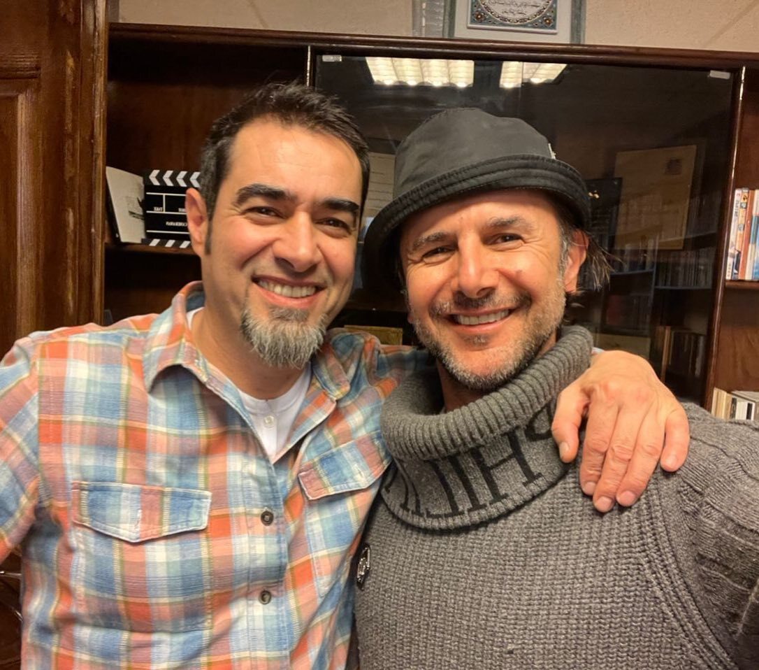 عکس| قاب صمیمی و دوستانه شهاب حسینى و امین حیایى