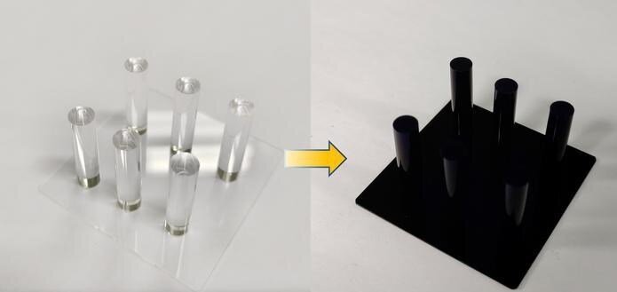 عکس| بالاتر از این سیاهی رنگی نیست