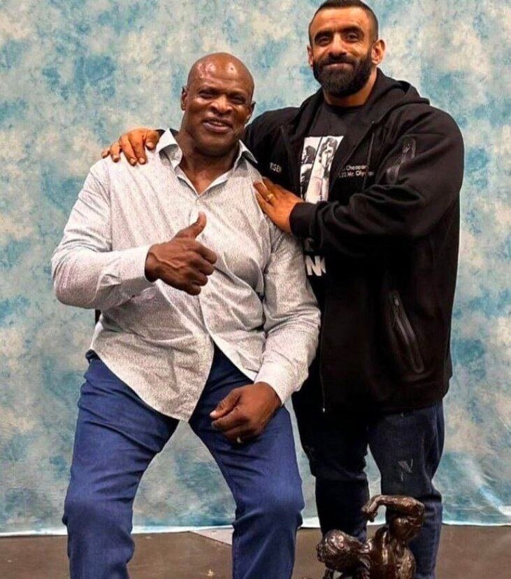 عکس‌| دیدار هادی چوپان با بدنساز معروف آمریکایی