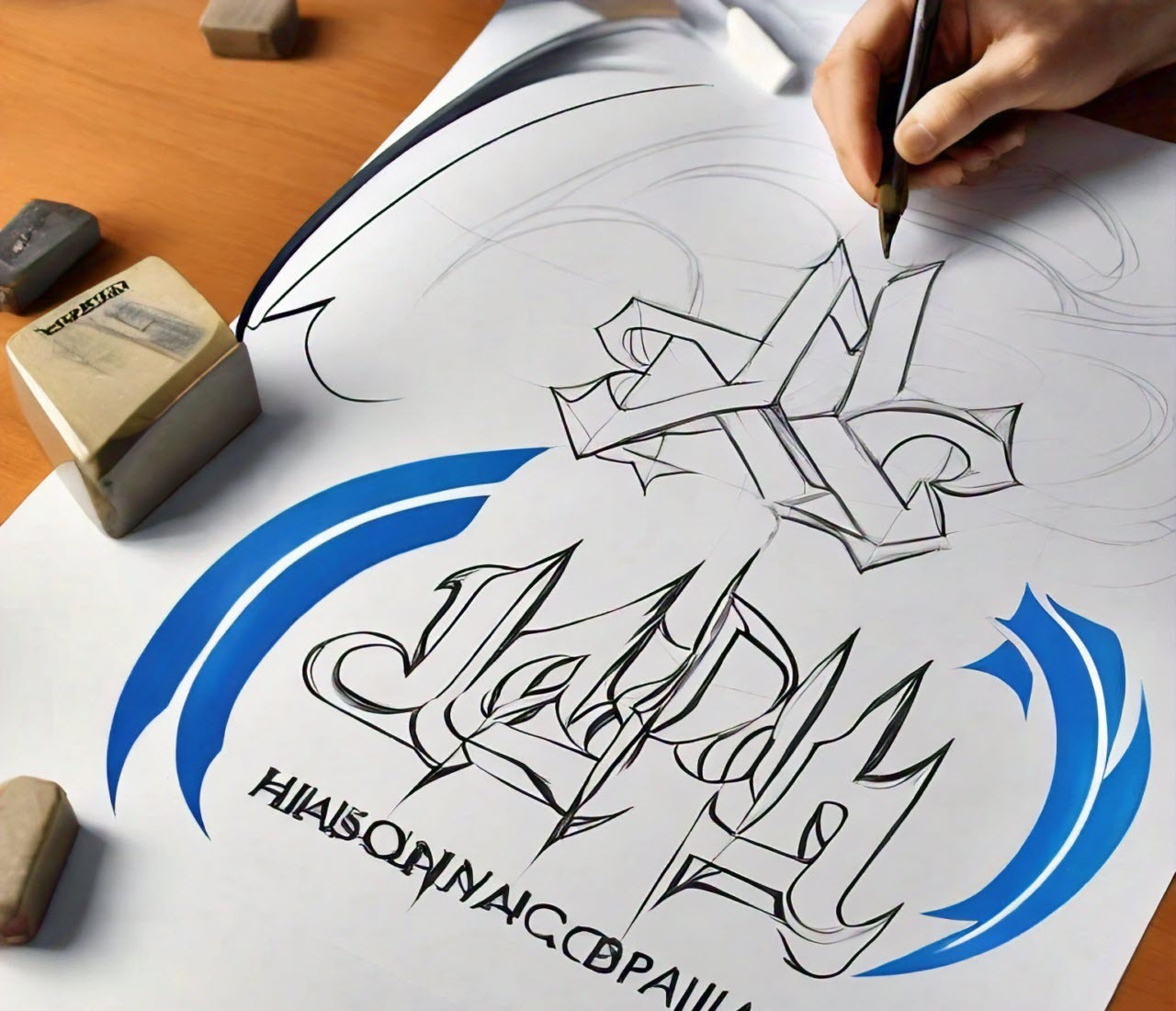 طراحی لوگو حرفه‌ای در استودیو برند رخ