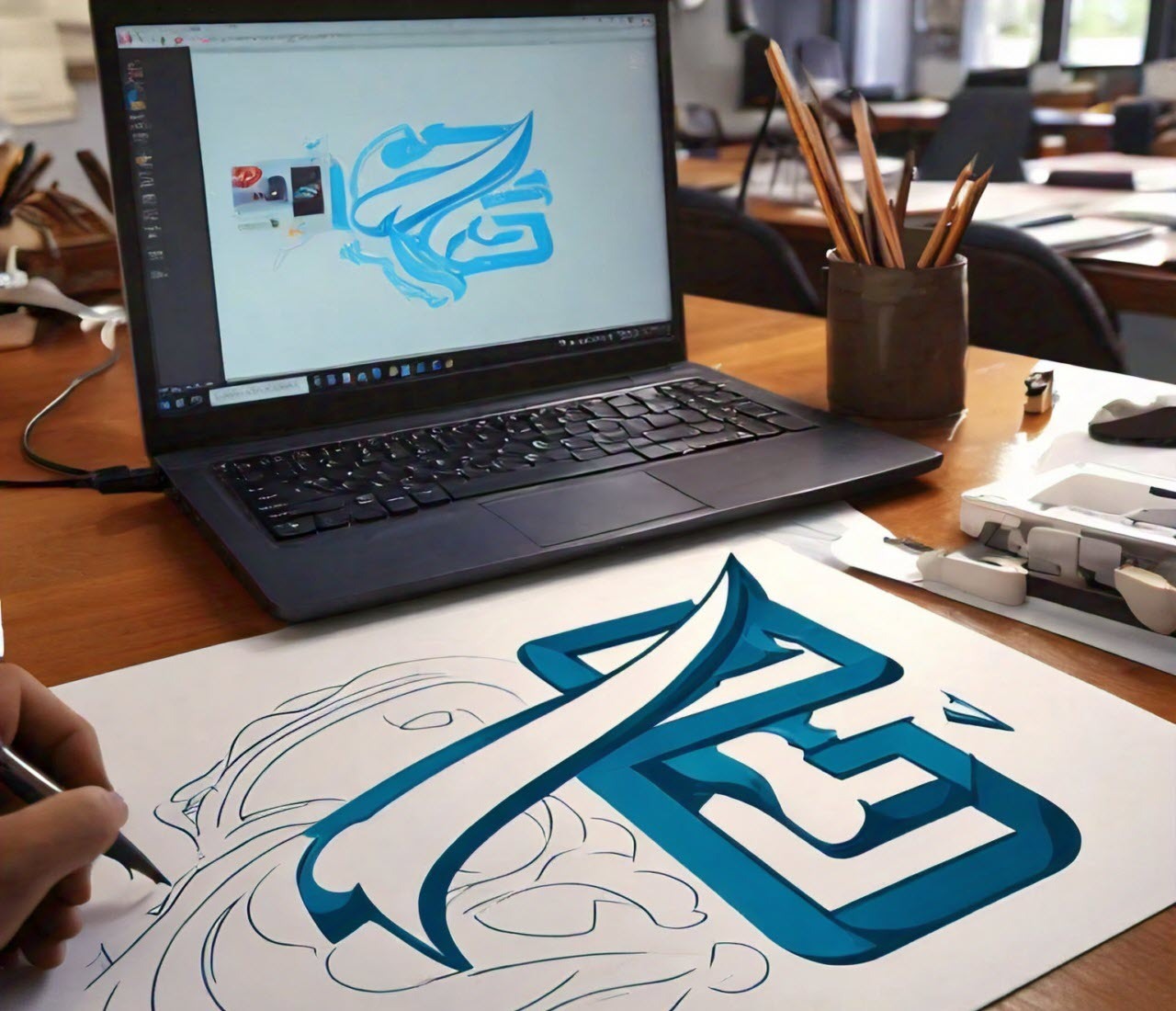 خدمات طراحی لوگو در استودیو برند رخ