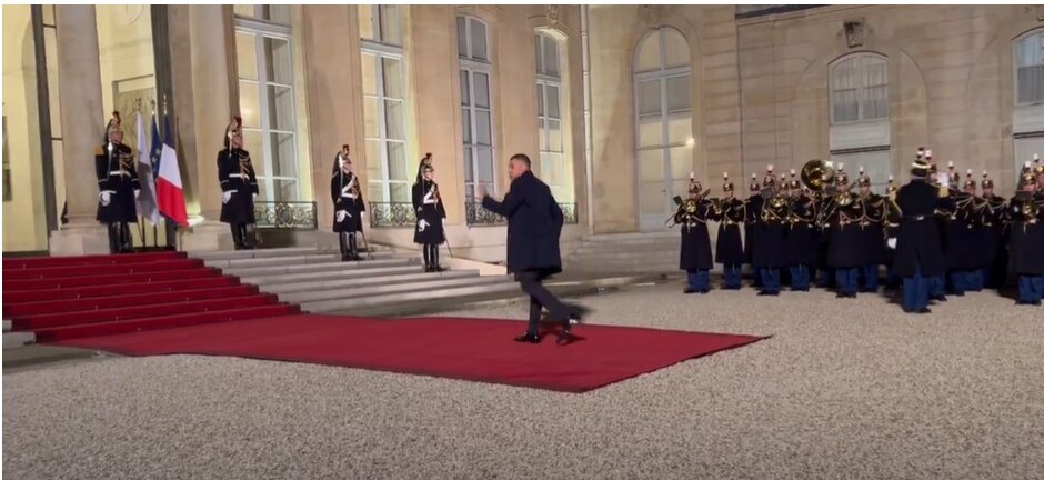 عکس| لحظه ورود امباپه به کاخ الیزه