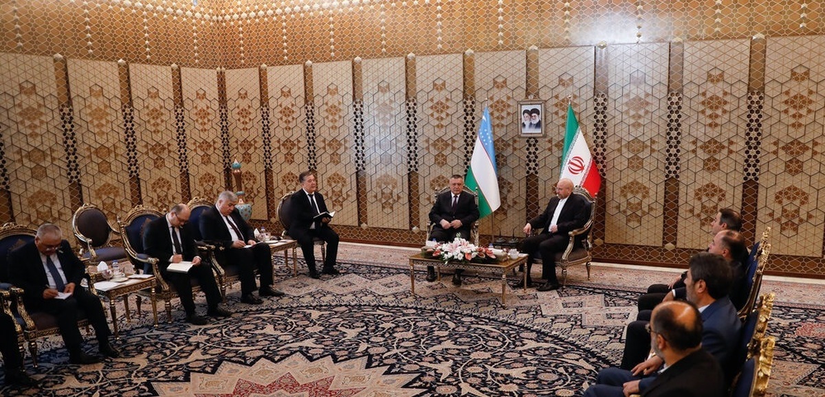 تصاویر| دیدار رئیس مجلس قانون‌گذاری ازبکستان با محمدباقر قالیباف