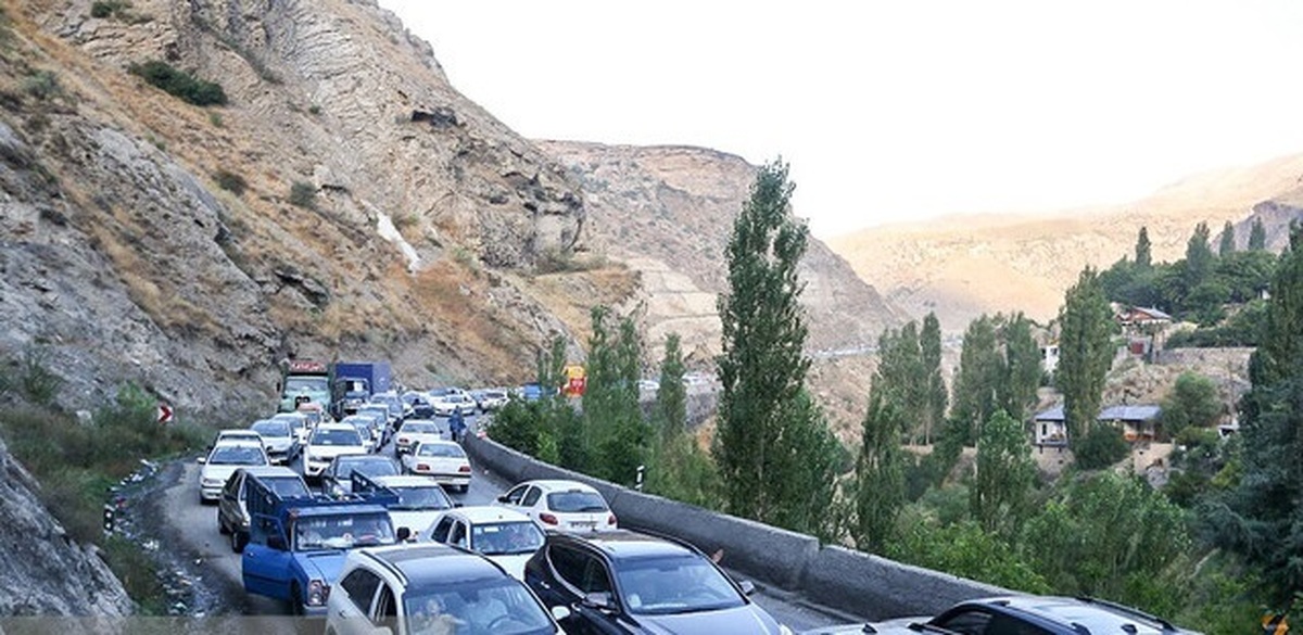 چالوس پرترافیک و هراز روان است