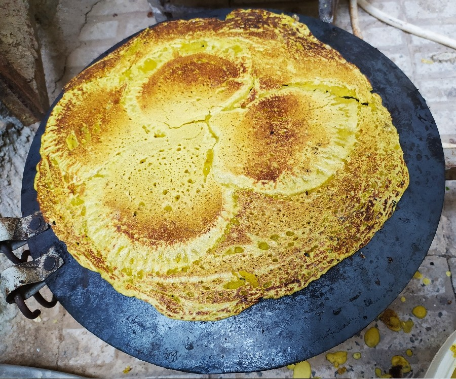 عکس| «کَلانه» و «شِلکینه» دو نان محبوب کُرد‌ها