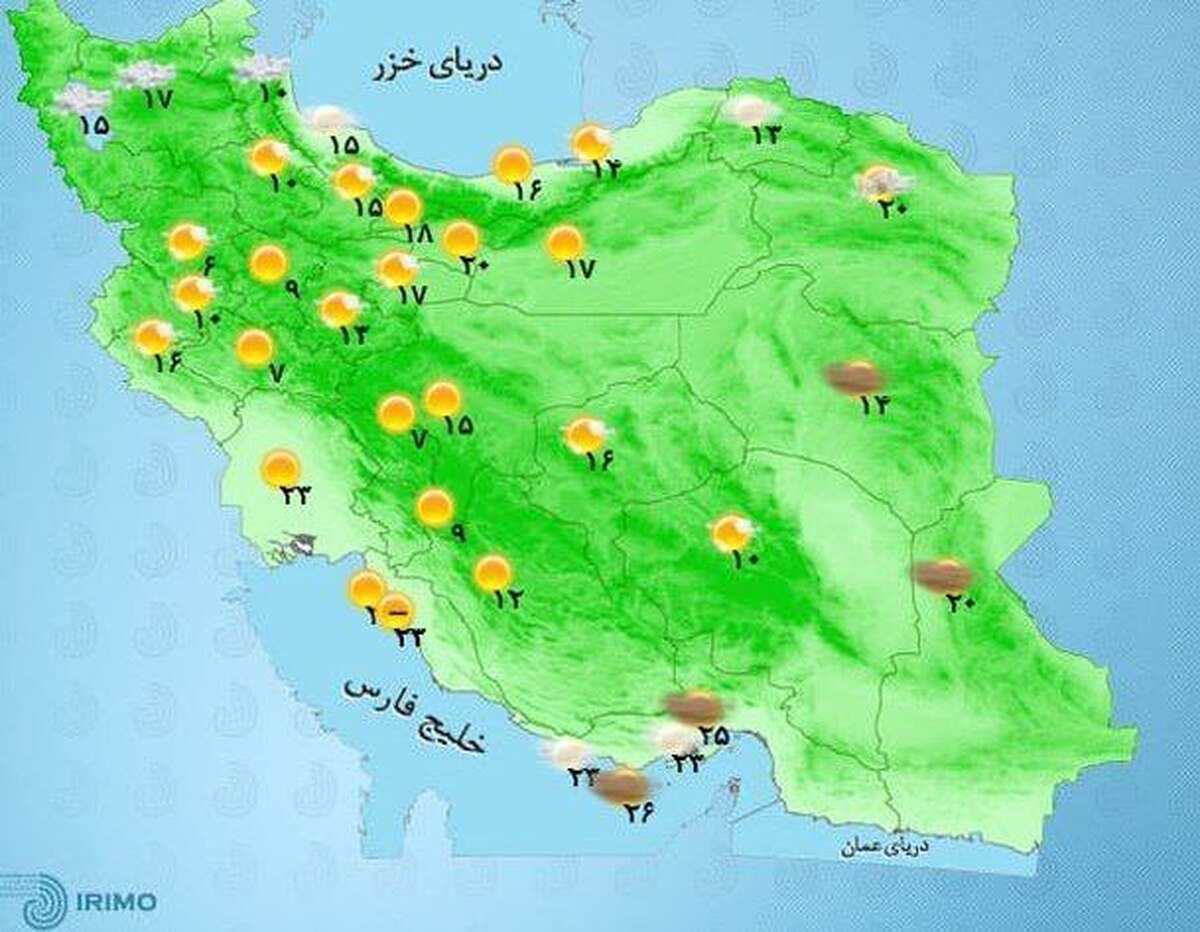 هواشناسی ۹ اردیبهشت ۱۴۰۲/ بارش ۵ روزه باران در برخی استان‌ها