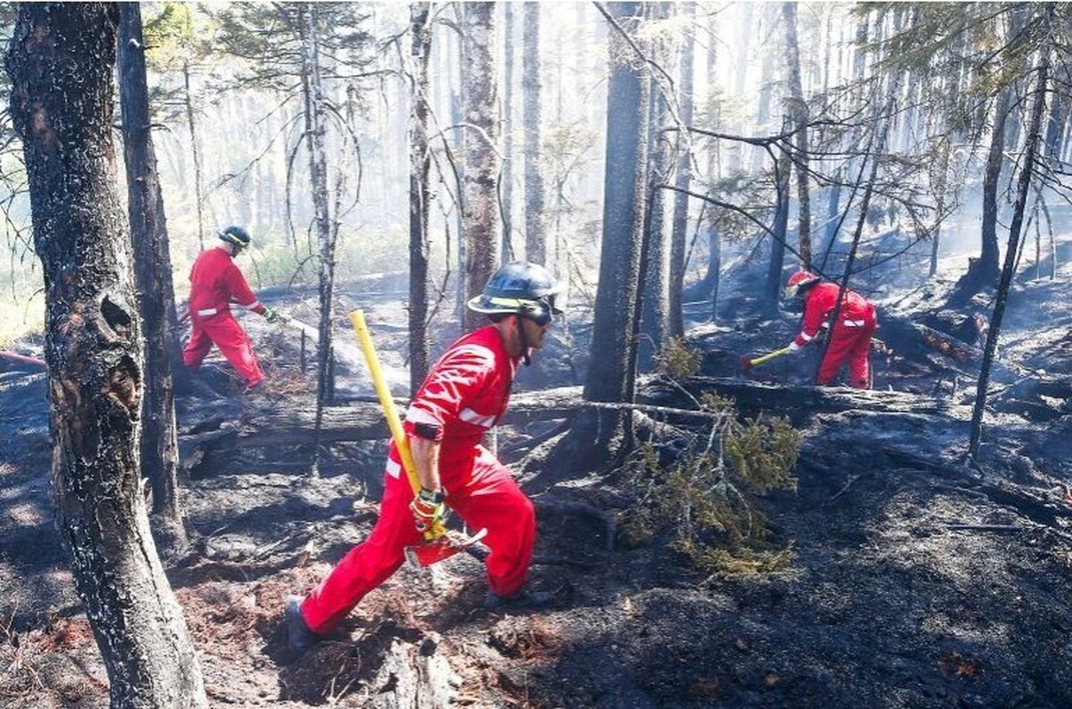 گسترش آتش‌سوزی‌های جنگلی در کانادا