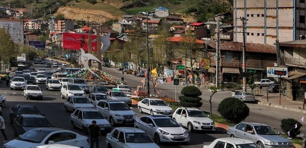 ترافیک در آزادراه تهران - شمال سنگین است