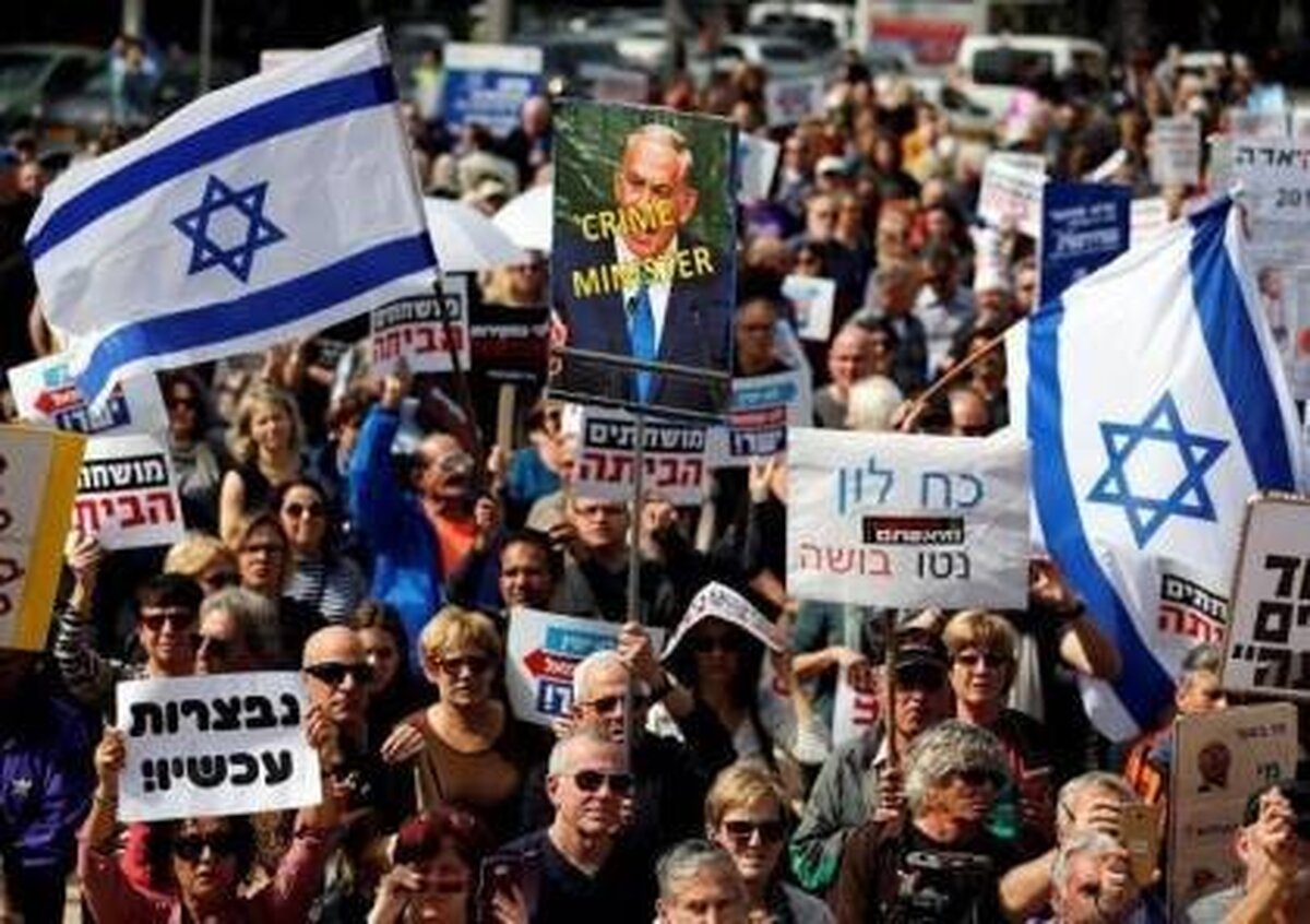 تظاهرات علیه نتانیاهو برای بیست و دومین هفته متوالی