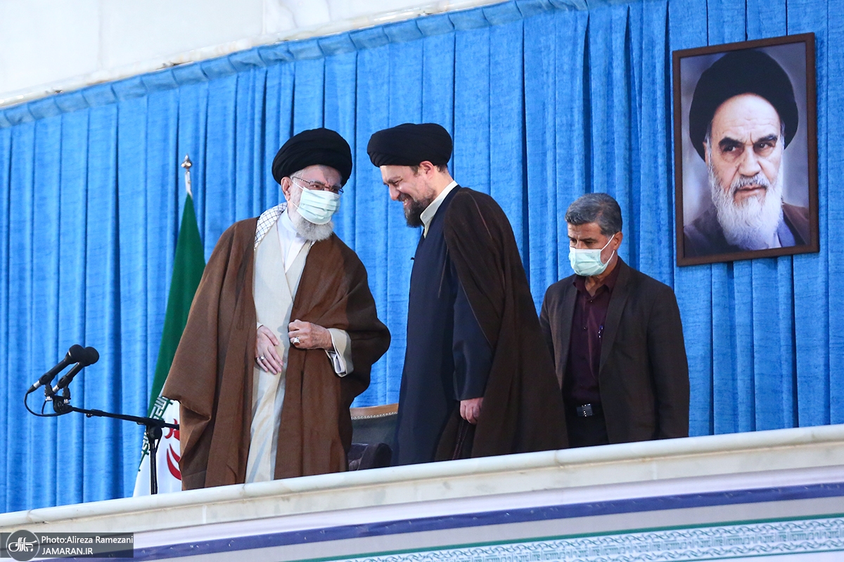 تصاویر| روحانی، لاریجانی، جنتی، احمدی‌نژاد، نماینده طالبان و … در مراسم سالگرد ارتحال امام