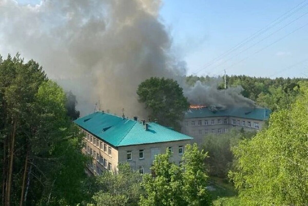 آتش سوزی بیمارستانی در روسیه