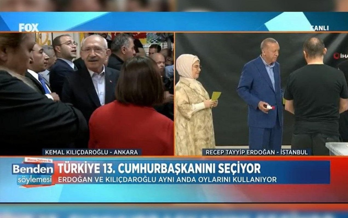 اردوغان و قلیچدار پای صندوق آرا رفتند؛ پوشش متفاوت همسران/عکس