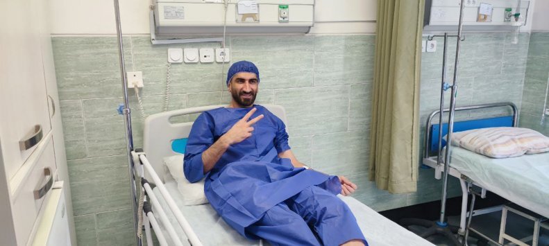 عکس| علیرضا بیرانوند پیش از عمل جراحی عکس| علیرضا بیرانوند پیش از عمل جراحی