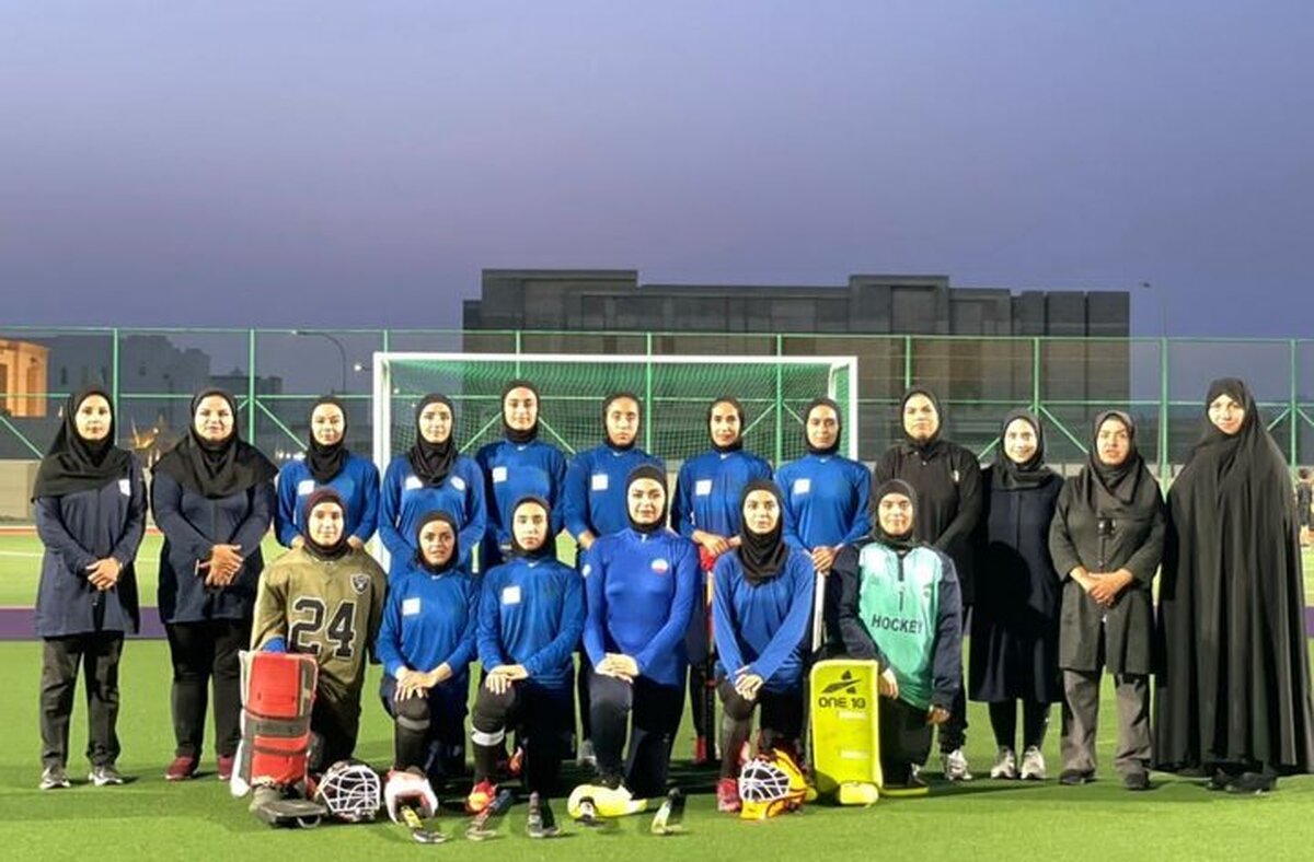 پیروزی هاکی روی چمن زنان ایران برابر عمان