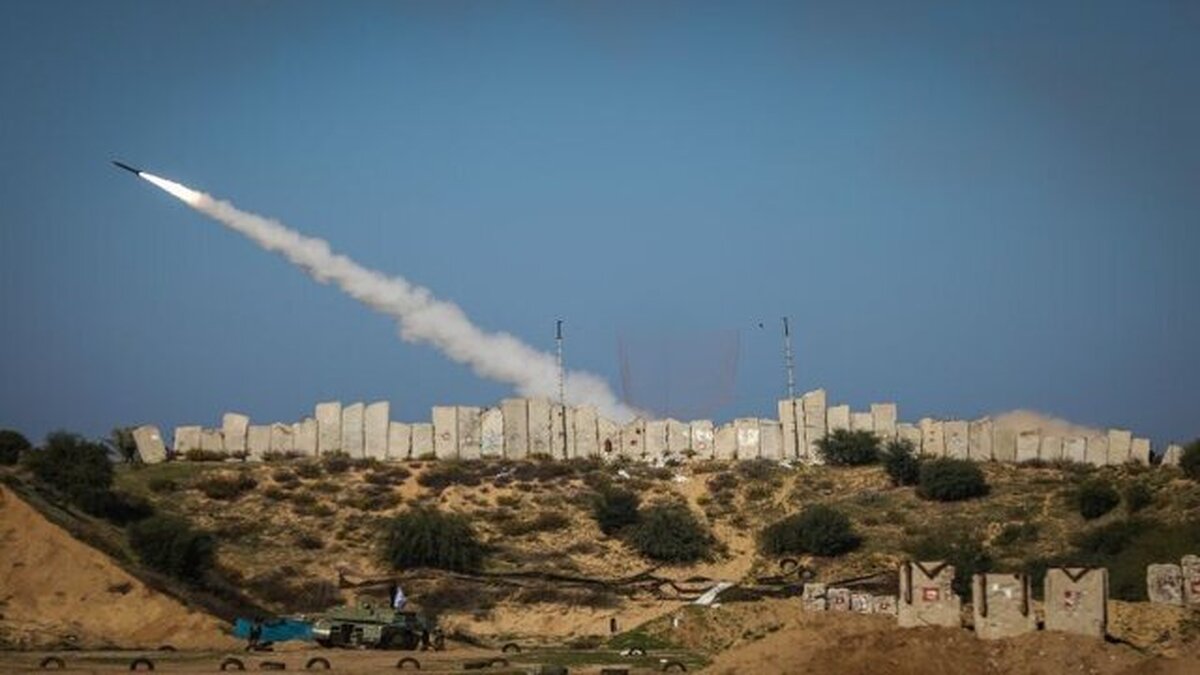 مقاومت فلسطین یک موشک آزمایشی شلیک کرد