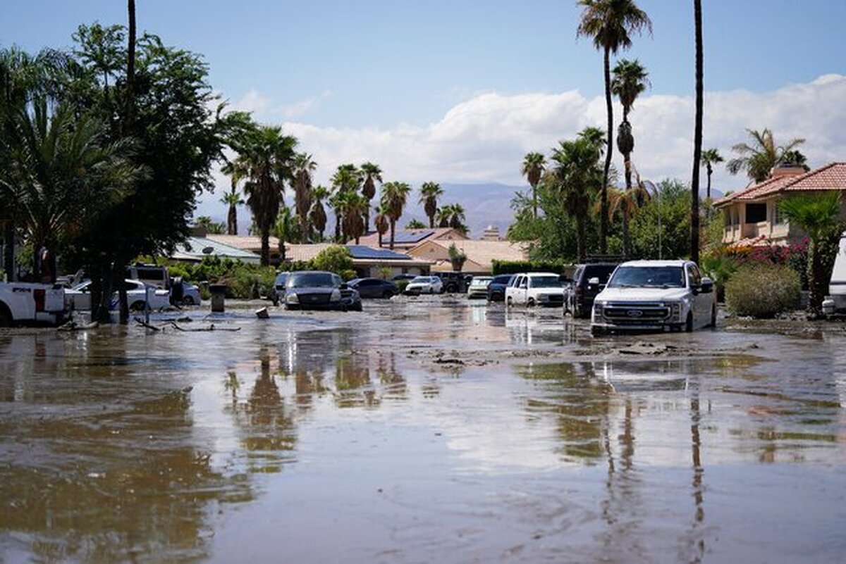 توفان استوایی در آمریکا؛ سیل، چند شهر بیابانی را زیر آب برد