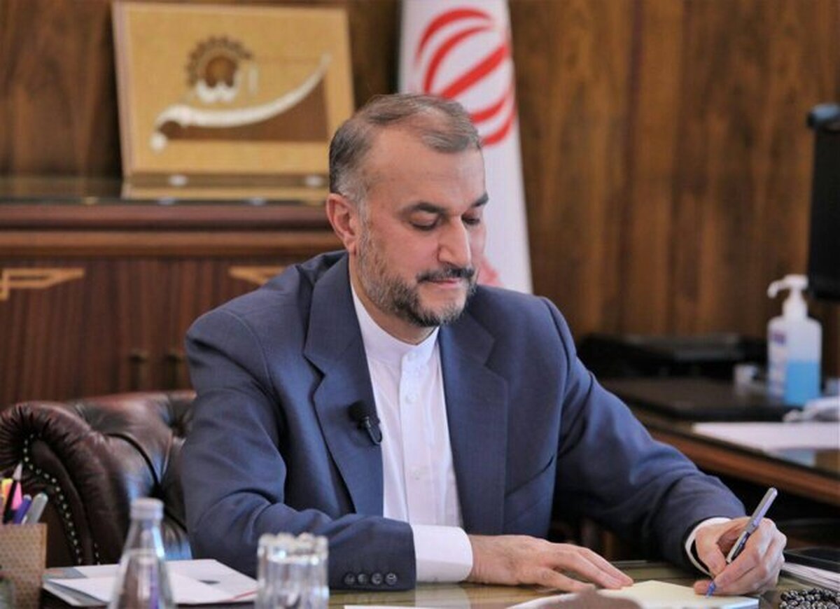 پیام امیرعبداللهیان به وزیر امور خارجه امارات