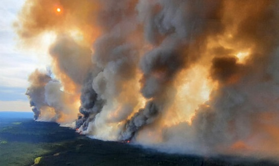 انتشار حجم بی‌سابقه دی‌اکسید کربن در پی حریق‌های جنگلی کانادا