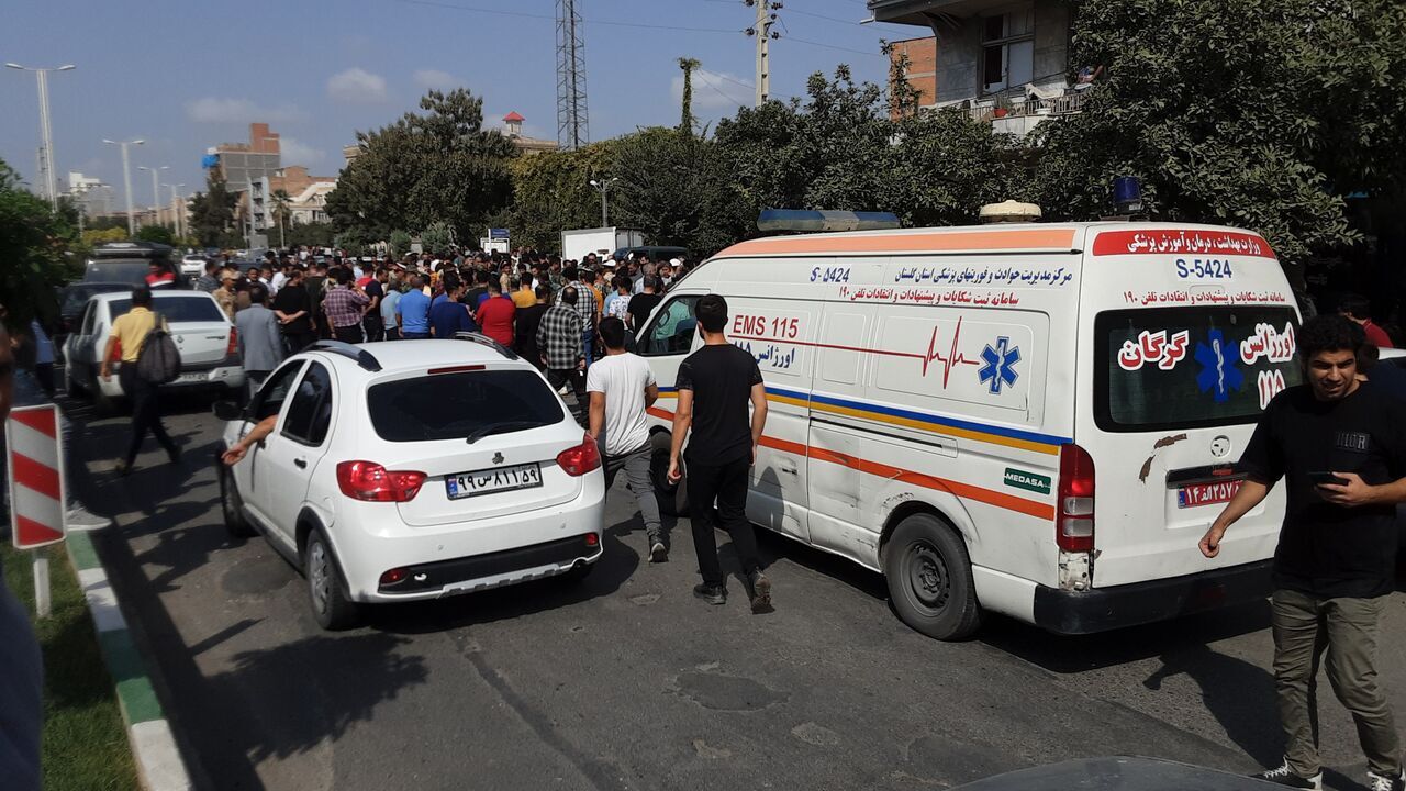 عکس| انفجار مهیب در گرگان؛ حادثه بخاطر آزمایش موشکی وزارت دفاع بوده