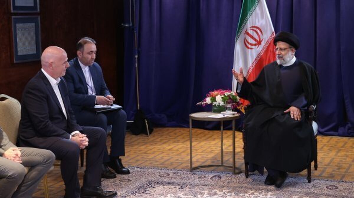 دیدار رئیسی و اینفانتینو / رئیس فیفا چه پیشنهادی به ایران داد؟