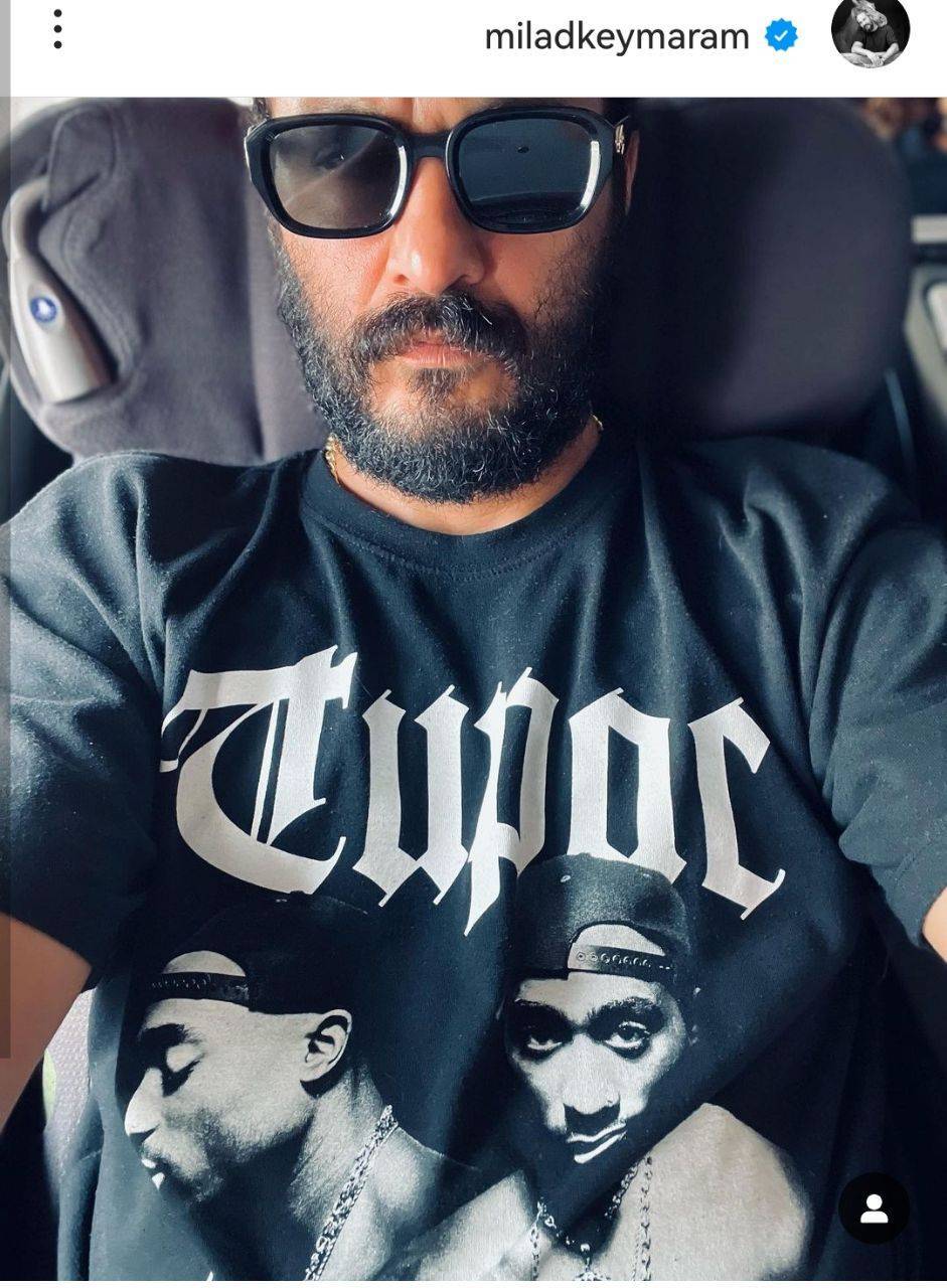 عکس | جدید‌ترین عکس از میلاد کی مرام با قیافه اخمو