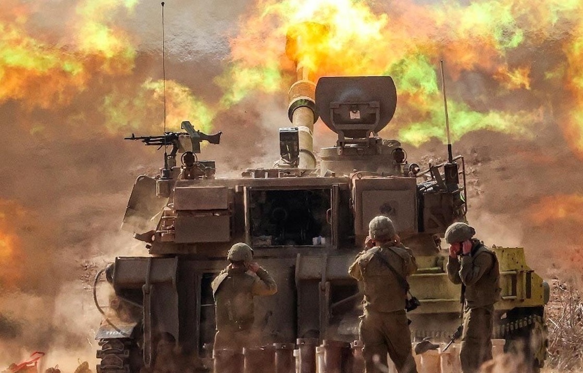 فیلم| توپخانه اسرائیل غزه را هدف قرار داد