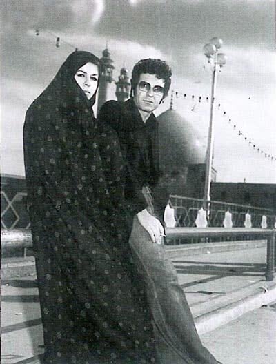 عکس| جوانی داریوش مهرجویی و همسر سابقش در پل آهنچی قم