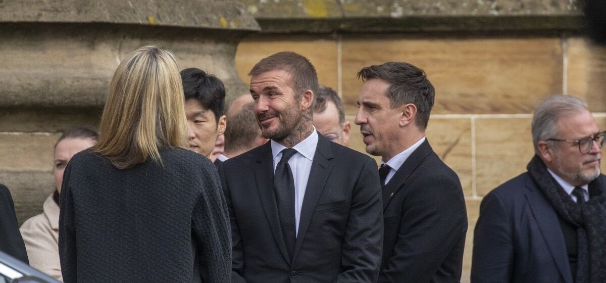 عکس | دیوید بکام در مراسم خاکسپاری همسر سرالکس فرگوسن عکس | دیوید بکام در مراسم خاکسپاری همسر سرالکس فرگوسن