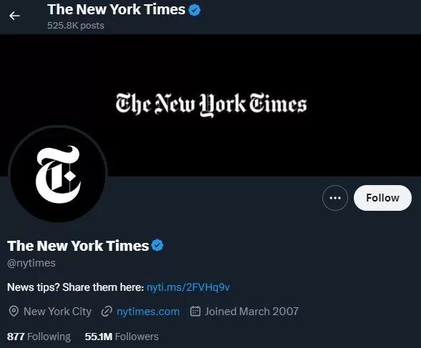 دعوای ایلان ماسک و نیویورکتایمز بالا گرفت/ حذف تیک طلایی دعوای ایلان ماسک و نیویورکتایمز بالا گرفت/ حذف تیک طلایی