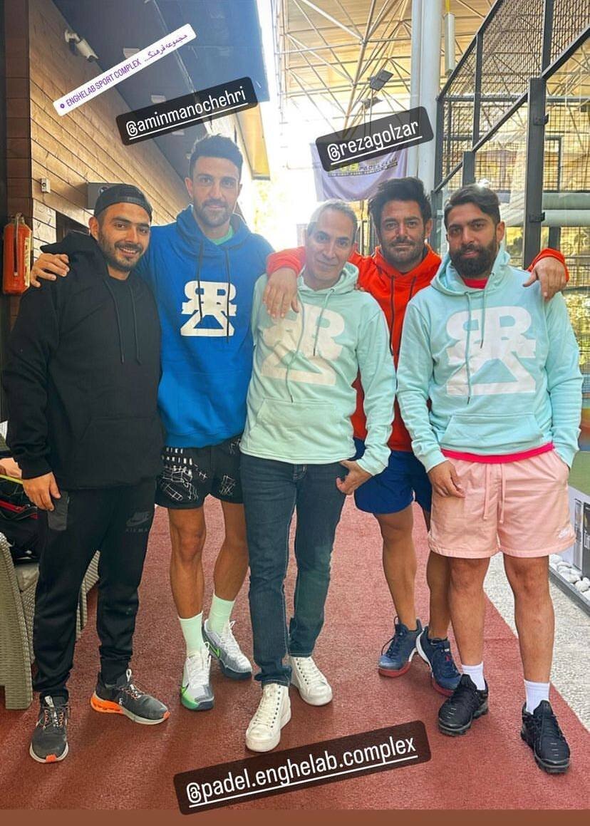 عکس| محمدرضا گلزار در جمع بازیکنان پرسپولیس و استقلال عکس| محمدرضا گلزار در جمع بازیکنان پرسپولیس و استقلال