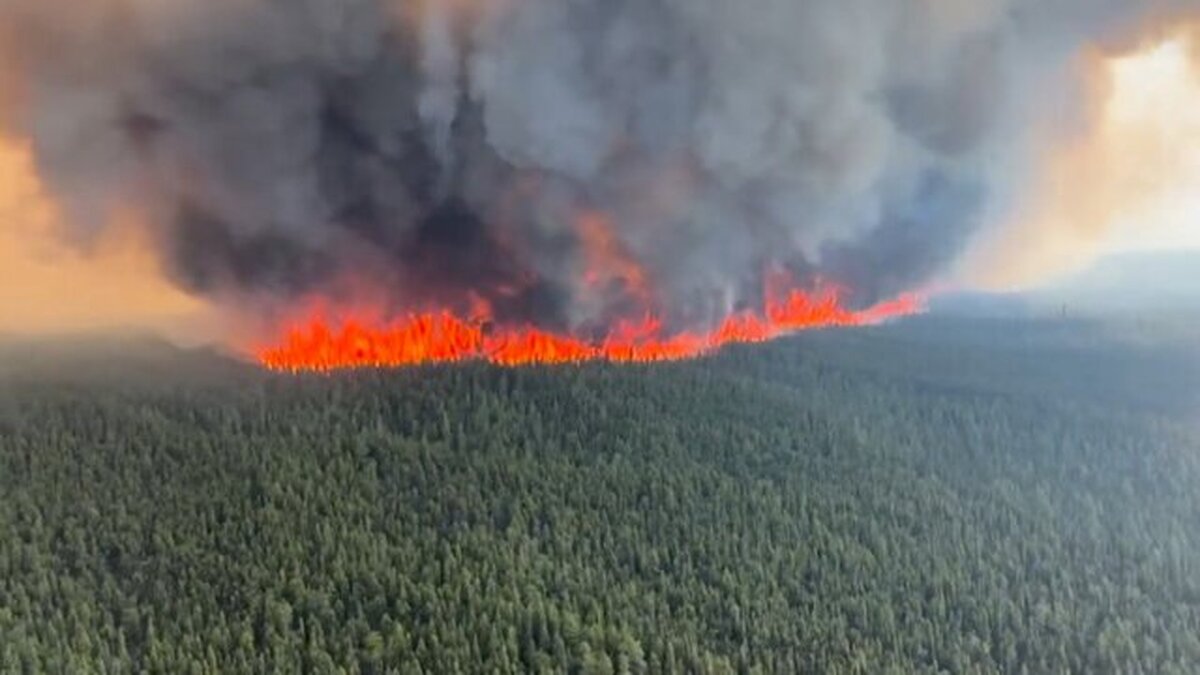 دود آتش‌سوزی‌های جنگلی کانادا گسترش یافت