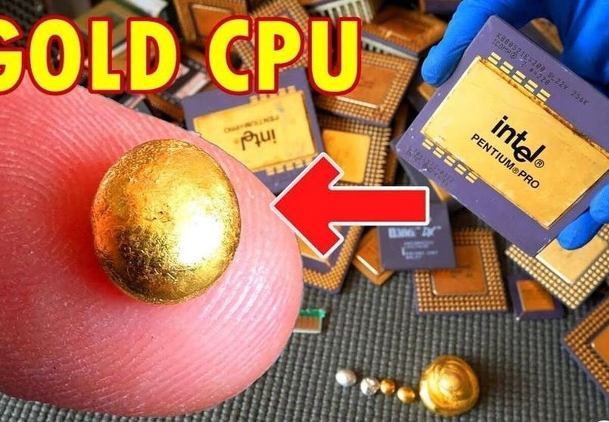 فیلم| یک روش ساده برای استخراج طلا از کامپیوتر‌های قدیمی