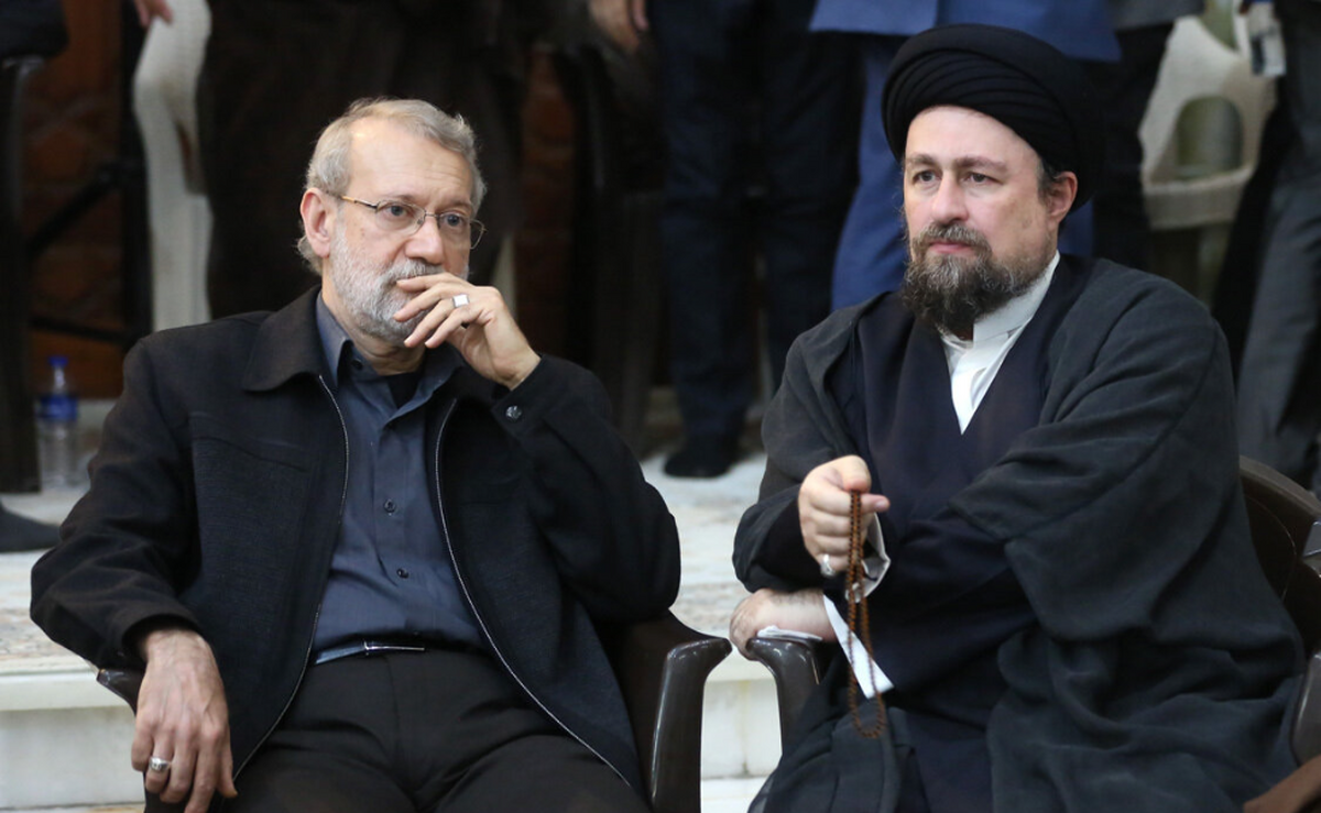 عکس| گپ و گفت علی لاریجانی و سیدحسن خمینی عکس| گپ و گفت علی لاریجانی و سیدحسن خمینی