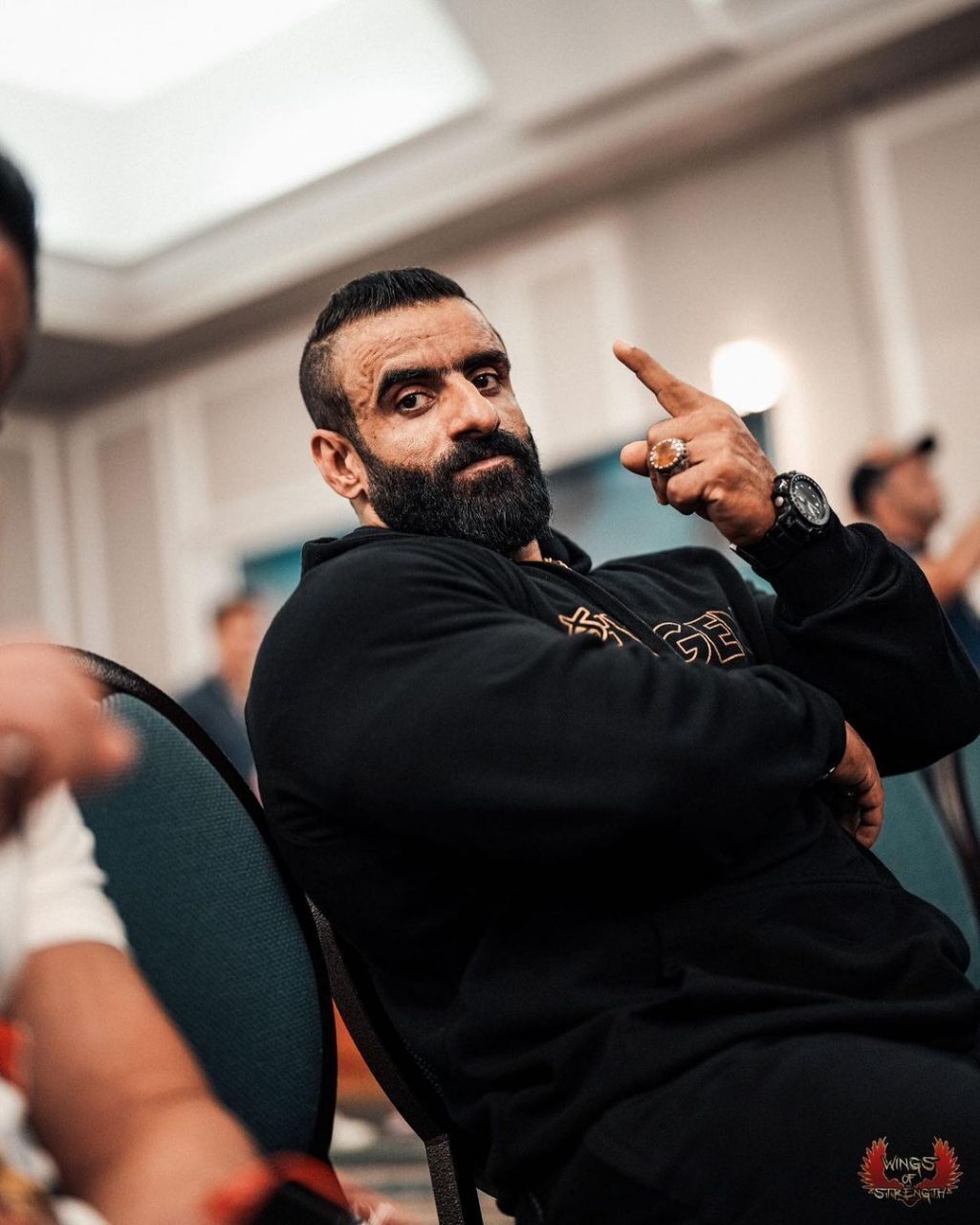 عکس| زمان مسابقه هادی چوپان و حضور در کنفرانس مطبوعاتی مستر المپیا امسال