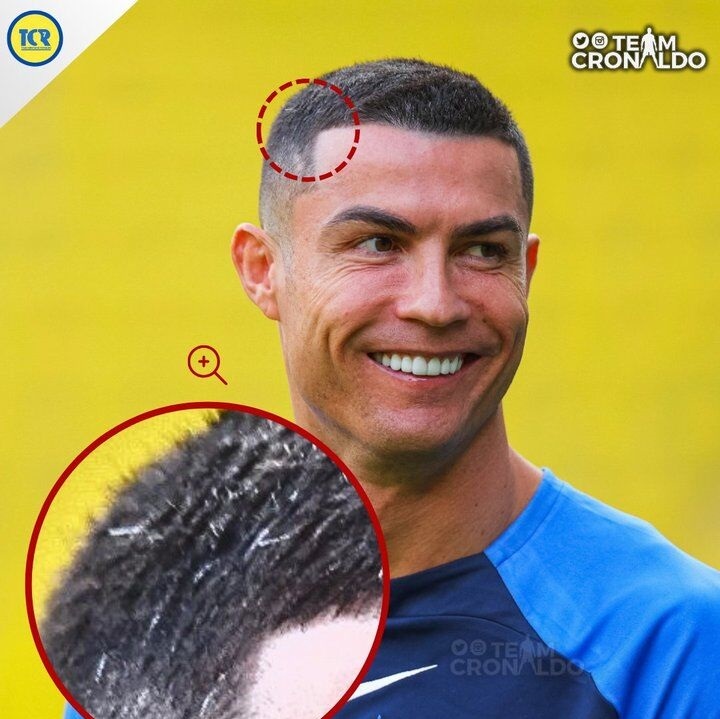 عکس| چند تار موی سفید بین موهای کریستیانو رونالدو دیده شد عکس| چند تار موی سفید بین موهای کریستیانو رونالدو دیده شد