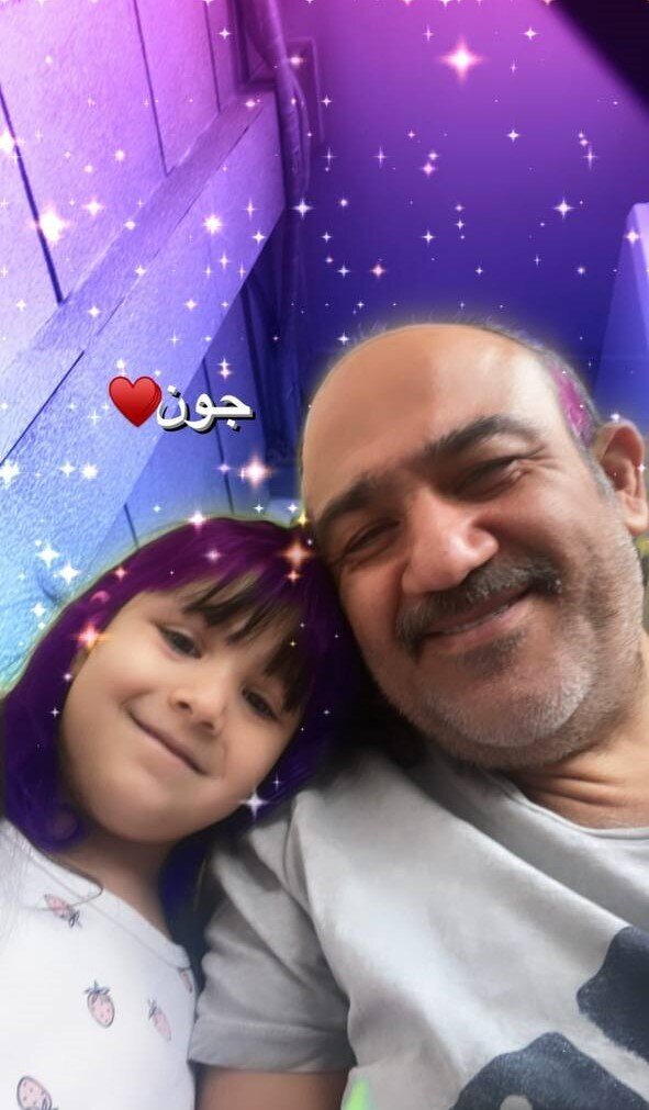 عکس| ابراز عشق مهران غفوریان به دخترش با لبخندی مشترک!