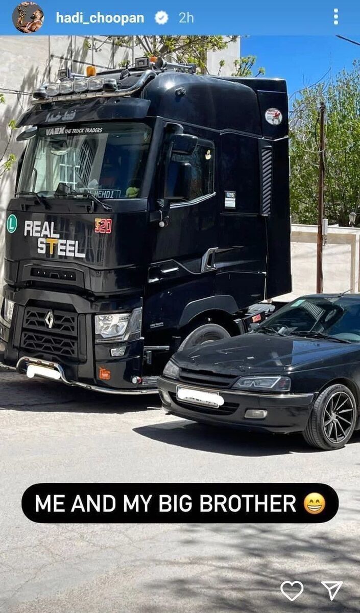 عکس| خودروی خاصی که هادی چوپان سوار می‌شود