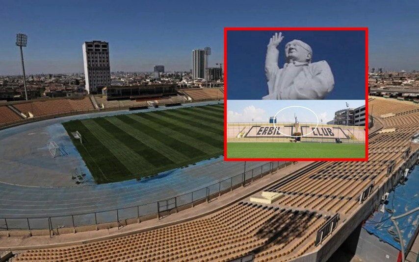 عکس| مجسمه یک سیاستمدار در بازی نیروی هوایی - الاتحاد/ نتیجه ۳-۰ میشود؟ عکس| مجسمه یک سیاستمدار در بازی نیروی هوایی - الاتحاد/ نتیجه ۳-۰ میشود؟