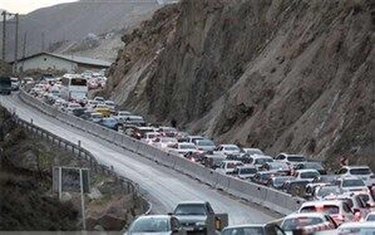 ترافیک سنگین در آزادراه تهران شمال