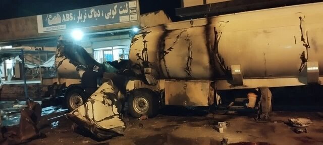 انفجار تانکر سوخت در اسدآباد با یک فوتی