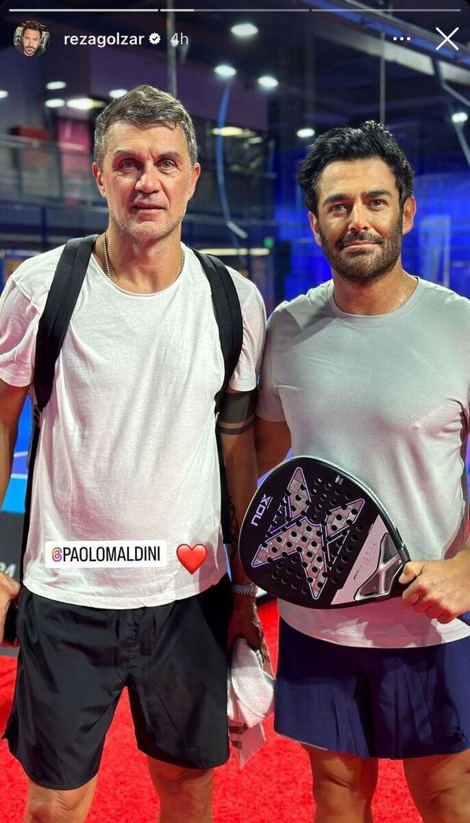 ملاقات محمدرضا گلزار و پائولو مالدینی در یک مکان خاص